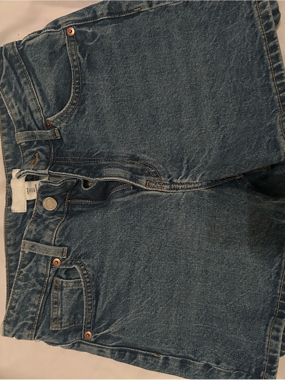 Classic High-Rise Blue Denim Jeans